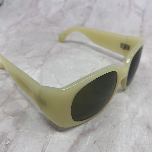 Vintage Edward Beiner Chunky 55-21-120 Opal Glasses Eyeglasses Frames TH9-G2-2 - Picture 3 of 5